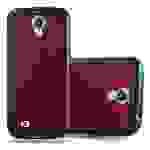 Cadorabo Handyhülle für Samsung Galaxy S4 in Rot Schutzhülle Hülle Etui Case Cover TPU Silikon
