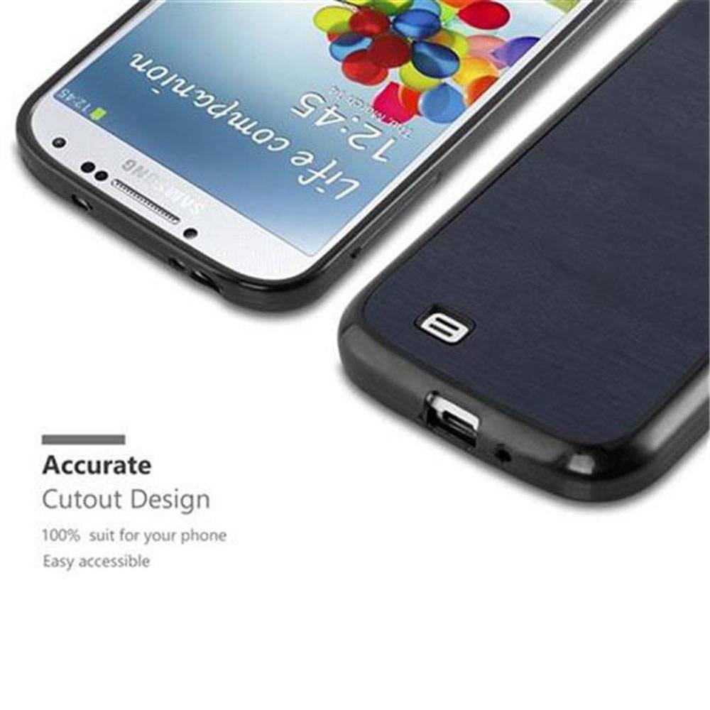 Cadorabo Handyhülle für Samsung Galaxy S4 in Blau Schutzhülle Hülle Etui Case Cover TPU Silikon