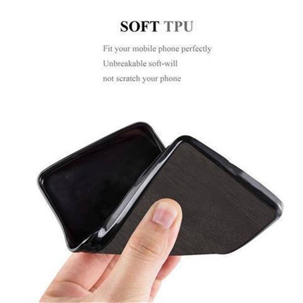 Cadorabo Handyhülle für Samsung Galaxy S7 in Schwarz Schutzhülle Hülle Etui Case Cover TPU Silikon