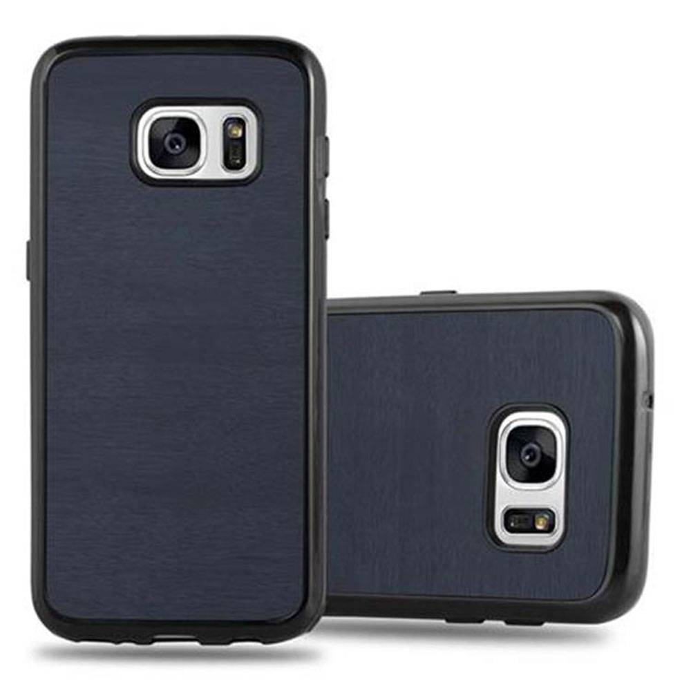 Cadorabo Handyhülle für Samsung Galaxy S7 in Blau Schutzhülle Hülle Etui Case Cover TPU Silikon
