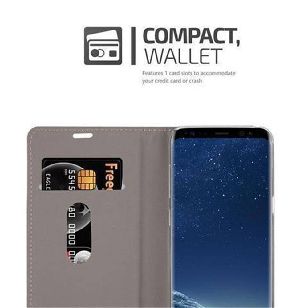 Cadorabo Hülle für Samsung Galaxy S8 Schutzhülle in Blau Handy Hülle Etui Book Case Cover