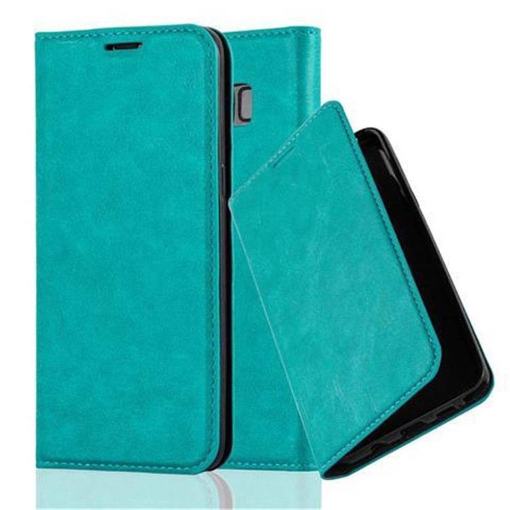 Cadorabo Hülle für Samsung Galaxy S8 Schutz Hülle in Türkis Handyhülle Etui Case Cover Magnetverschluss