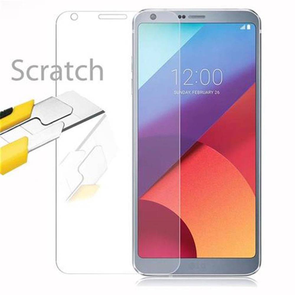 Cadorabo Panzer Folie für LG G6 Schutzfolie in Transparent Gehärtetes Tempered Display-Schutzglas