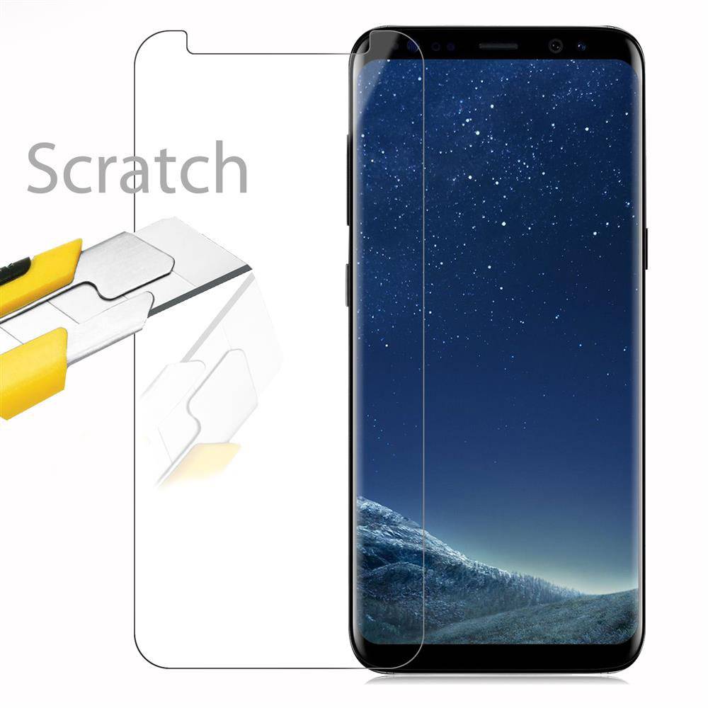 Cadorabo Panzer Folie für Samsung Galaxy S8 Schutzfolie in Transparent Gehärtetes Tempered Display-Schutzglas
