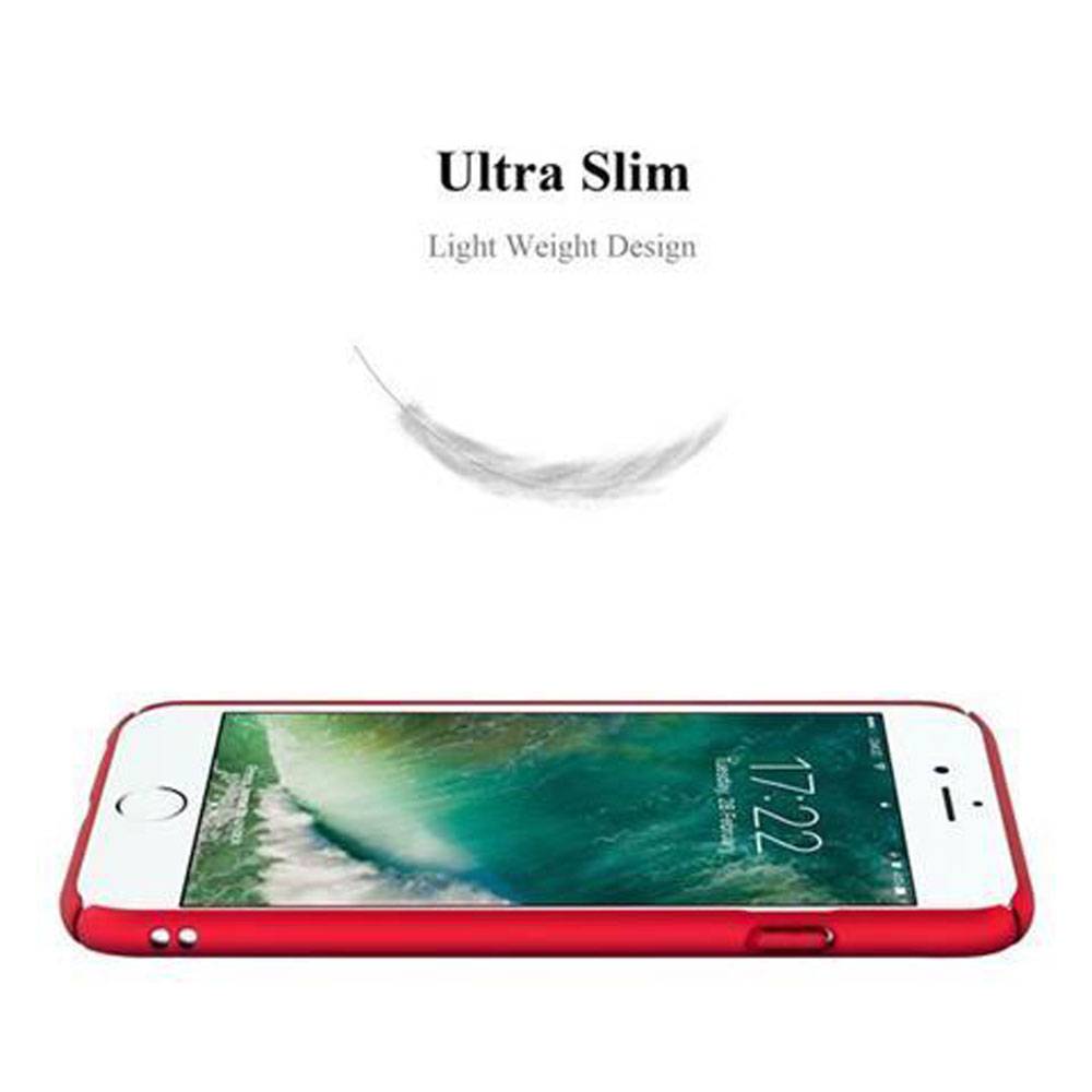 Cadorabo Hülle für Apple iPhone 6 / 6S Schutzhülle in Rot Hard Case Handy Hülle Etui