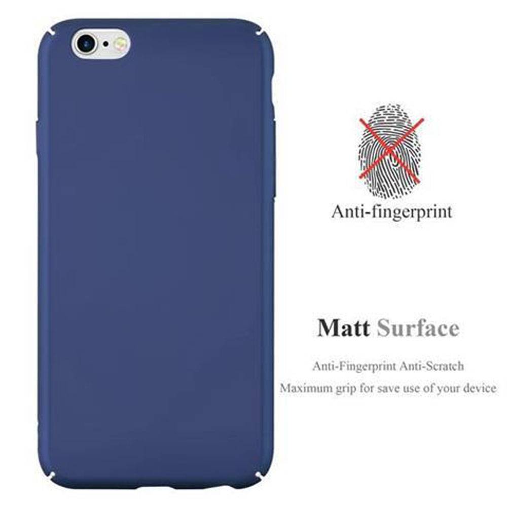 Cadorabo Hülle für Apple iPhone 6 PLUS / 6S PLUS Schutzhülle in Blau Hard Case Handy Hülle Etui