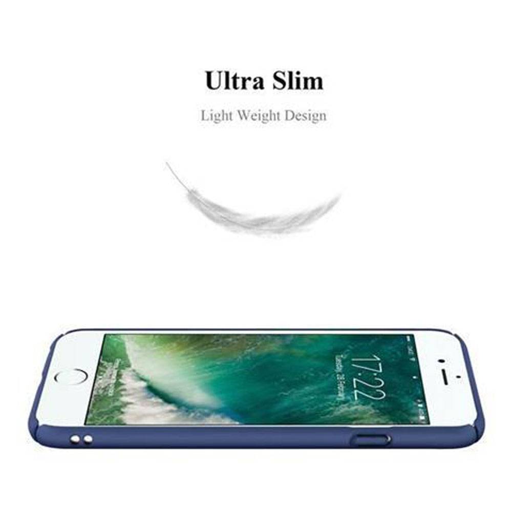 Cadorabo Hülle für Apple iPhone 6 PLUS / 6S PLUS Schutzhülle in Blau Hard Case Handy Hülle Etui