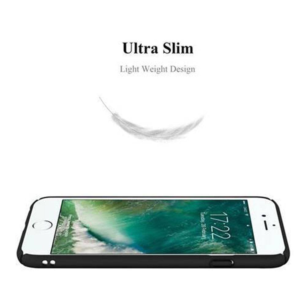 Cadorabo Hülle für Apple iPhone 6 PLUS / 6S PLUS Schutzhülle in Schwarz Hard Case Handy Hülle Etui