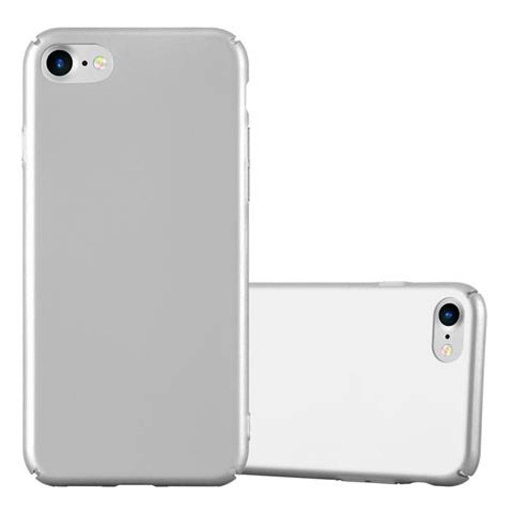 Cadorabo Hülle für Apple iPhone 7 / 7S / 8 / SE 2020 Schutzhülle in Silber Hard Case Handy Hülle Etui