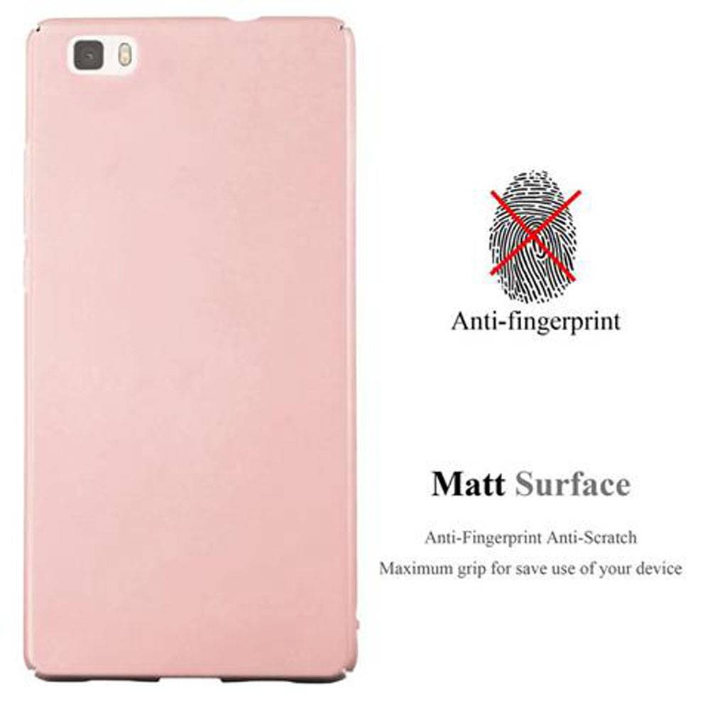 Cadorabo Hülle für Huawei P8 LITE 2015 Schutzhülle in Rosa Hard Case Handy Hülle Etui