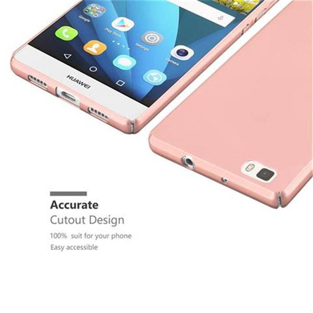 Cadorabo Hülle für Huawei P8 LITE 2015 Schutzhülle in Rosa Hard Case Handy Hülle Etui