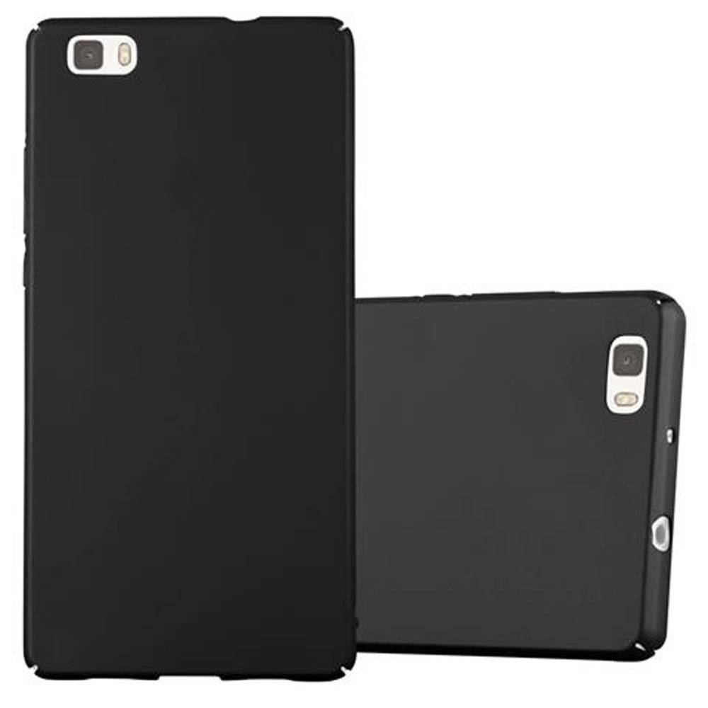 Cadorabo Hülle für Huawei P8 LITE 2015 Schutzhülle in Schwarz Hard Case Handy Hülle Etui