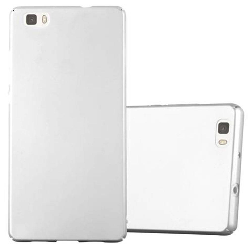 Cadorabo Hülle für Huawei P8 LITE 2015 Schutzhülle in Silber Hard Case Handy Hülle Etui