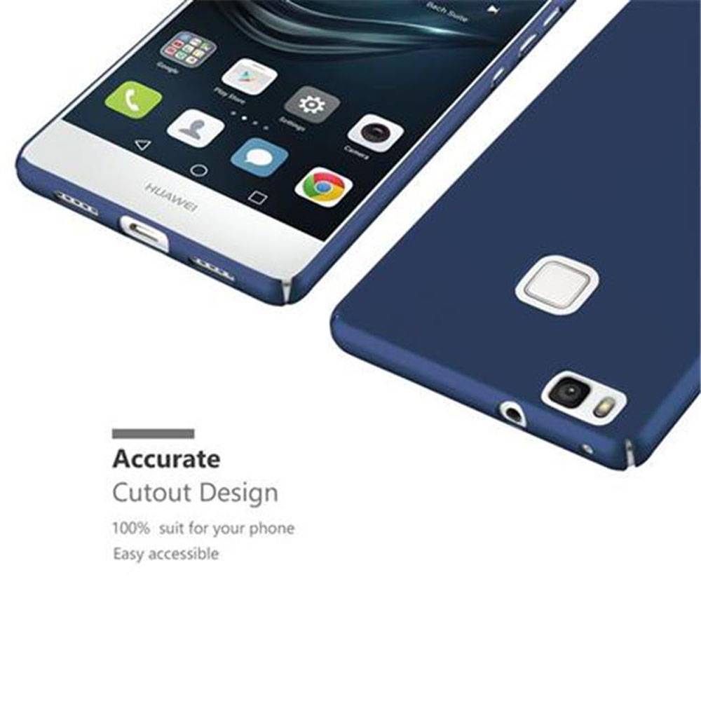 Cadorabo Hülle für Huawei P9 LITE 2016 / G9 LITE Schutzhülle in Blau Hard Case Handy Hülle Etui