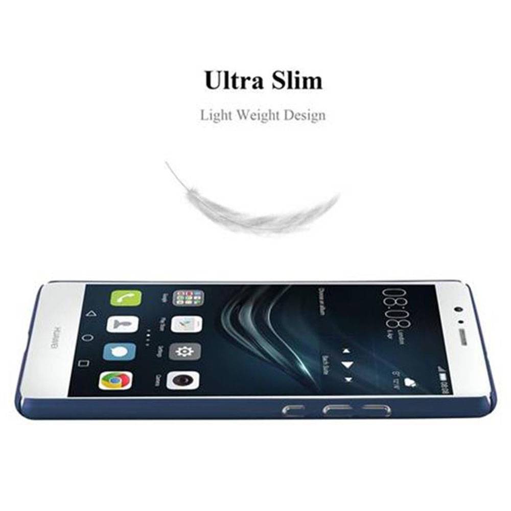 Cadorabo Hülle für Huawei P9 LITE 2016 / G9 LITE Schutzhülle in Blau Hard Case Handy Hülle Etui
