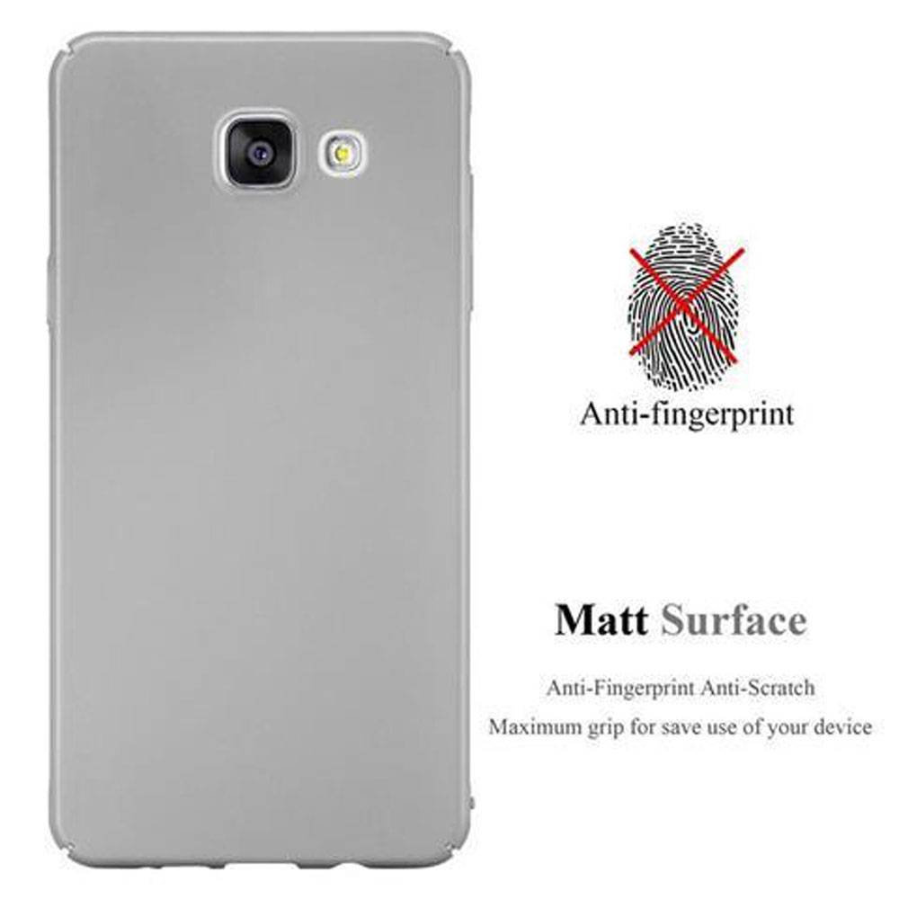 Cadorabo Hülle für Samsung Galaxy A5 2016 Schutzhülle in Silber Hard Case Handy Hülle Etui