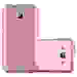 Cadorabo Hülle für Samsung Galaxy J1 2015 Schutzhülle in Rosa Hard Case Handy Hülle Etui