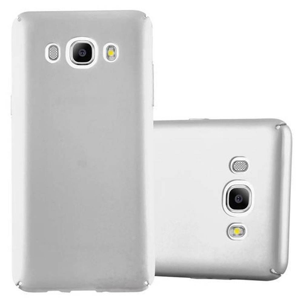Cadorabo Hülle für Samsung Galaxy J5 2016 Schutzhülle in Silber Hard Case Handy Hülle Etui