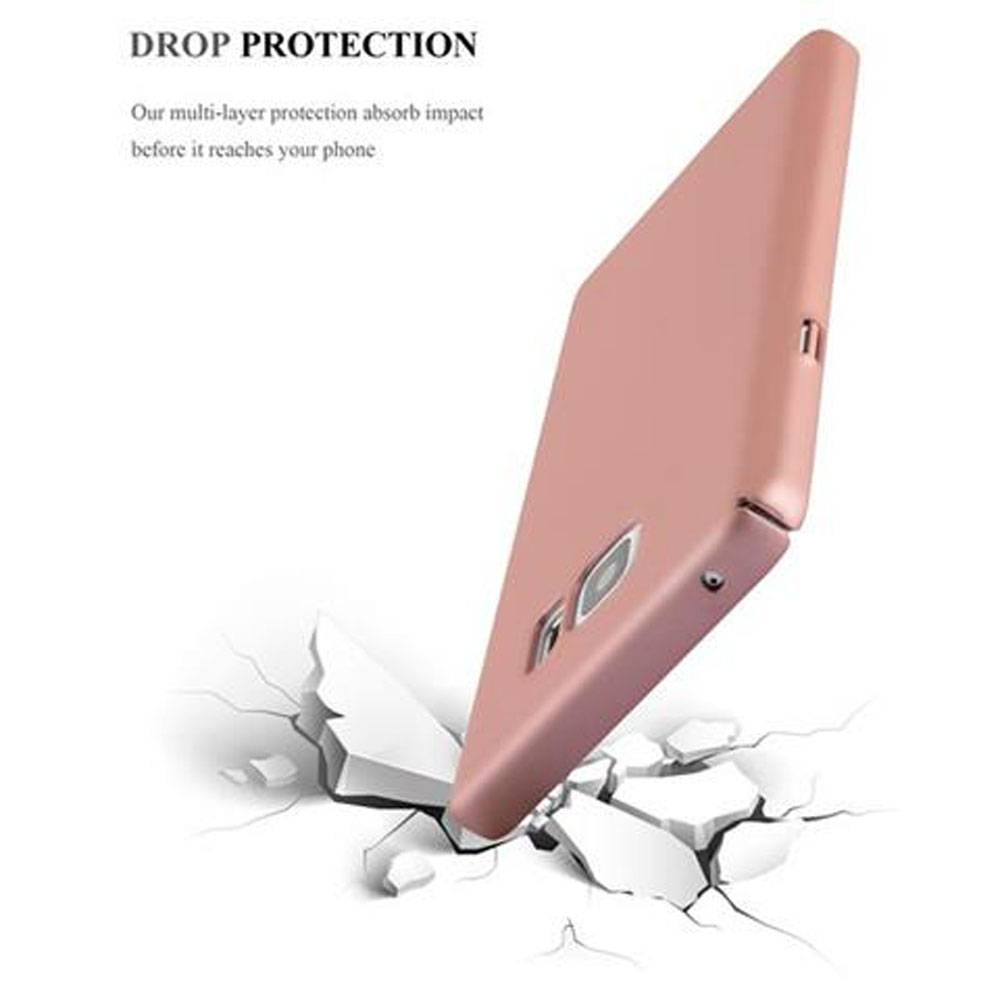 Cadorabo Hülle für Samsung Galaxy NOTE 5 Schutzhülle in Rosa Hard Case Handy Hülle Etui