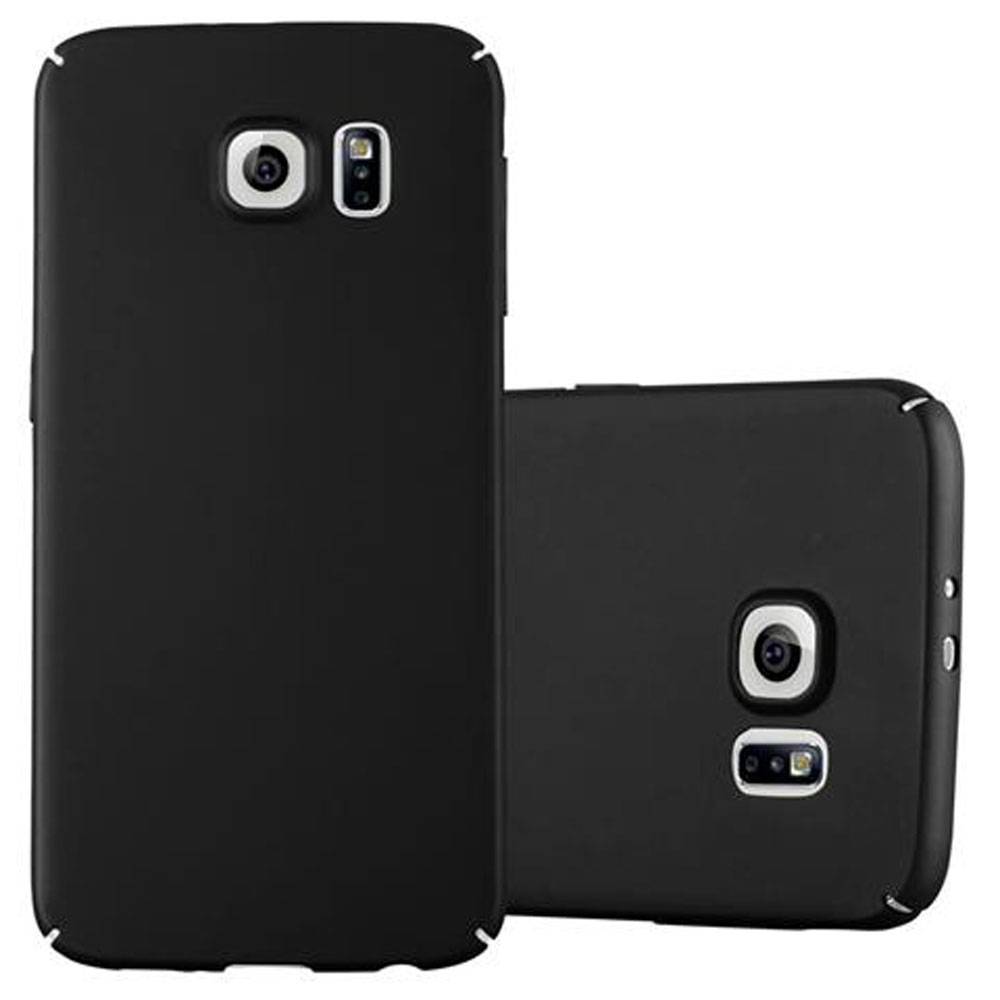 Cadorabo Hülle für Samsung Galaxy S6 Schutzhülle in Schwarz Hard Case Handy Hülle Etui