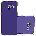 Cadorabo Hülle für Samsung Galaxy S6 EDGE Schutzhülle in Blau Hard Case Handy Hülle Etui