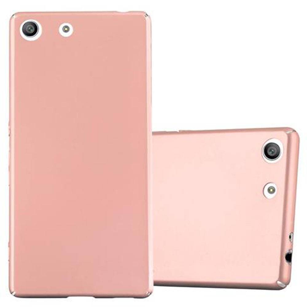 Cadorabo Hülle für Sony Xperia M5 Schutzhülle in Rosa Hard Case Handy Hülle Etui
