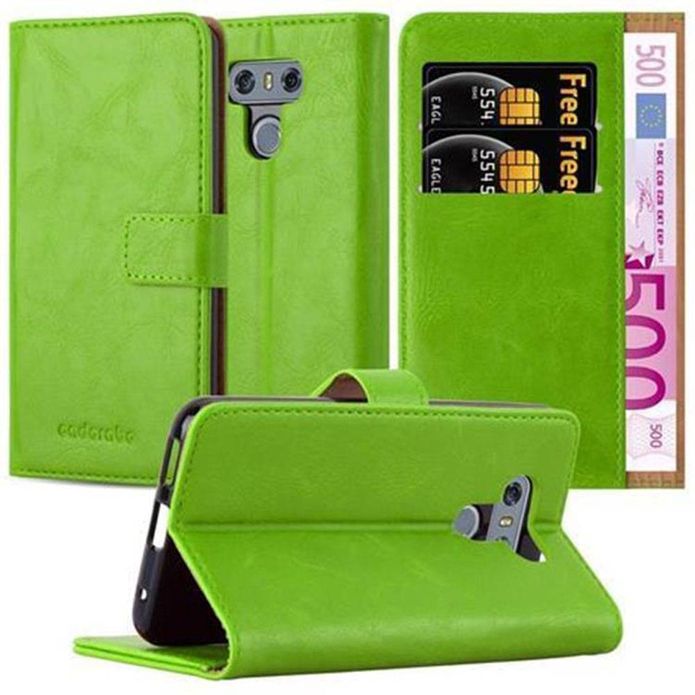 Cadorabo Hülle für LG G6 Schutzhülle in Grün Handyhülle Book Tasche Case Etui Luxury