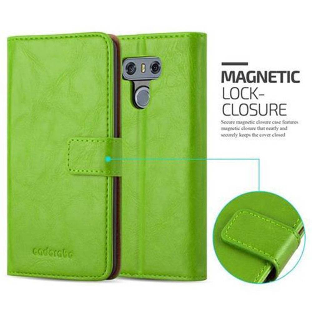 Cadorabo Hülle für LG G6 Schutzhülle in Grün Handyhülle Book Tasche Case Etui Luxury