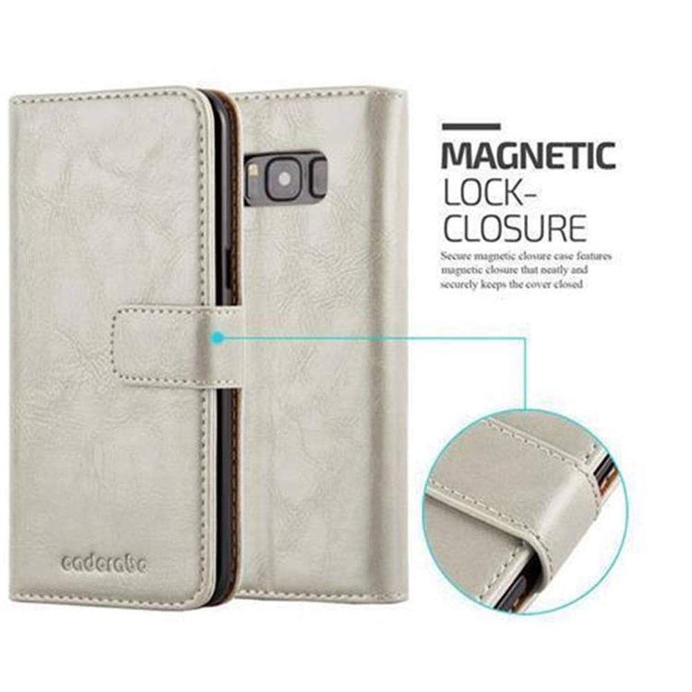 Cadorabo Hülle für Samsung Galaxy S8 Schutzhülle in Braun Handyhülle Book Tasche Case Etui Luxury