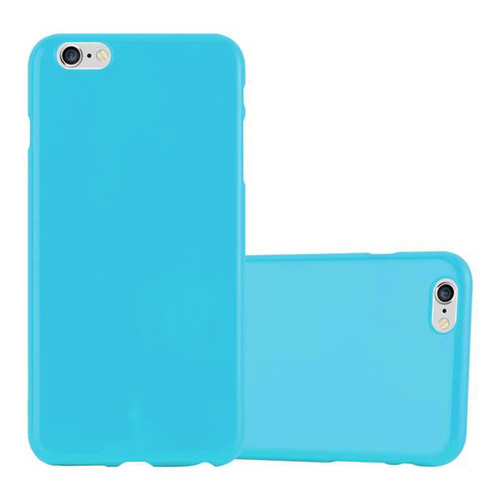 Cadorabo Schutzhülle für Apple iPhone 6 PLUS / 6S PLUS Hülle in Blau TPU Etui Hülle Case Cover