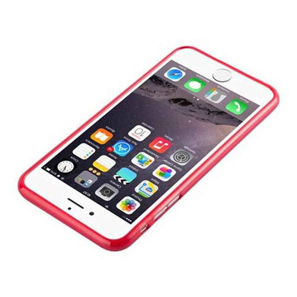 Cadorabo Schutzhülle für Apple iPhone 6 PLUS / 6S PLUS Hülle in Rot TPU Etui Hülle Case Cover