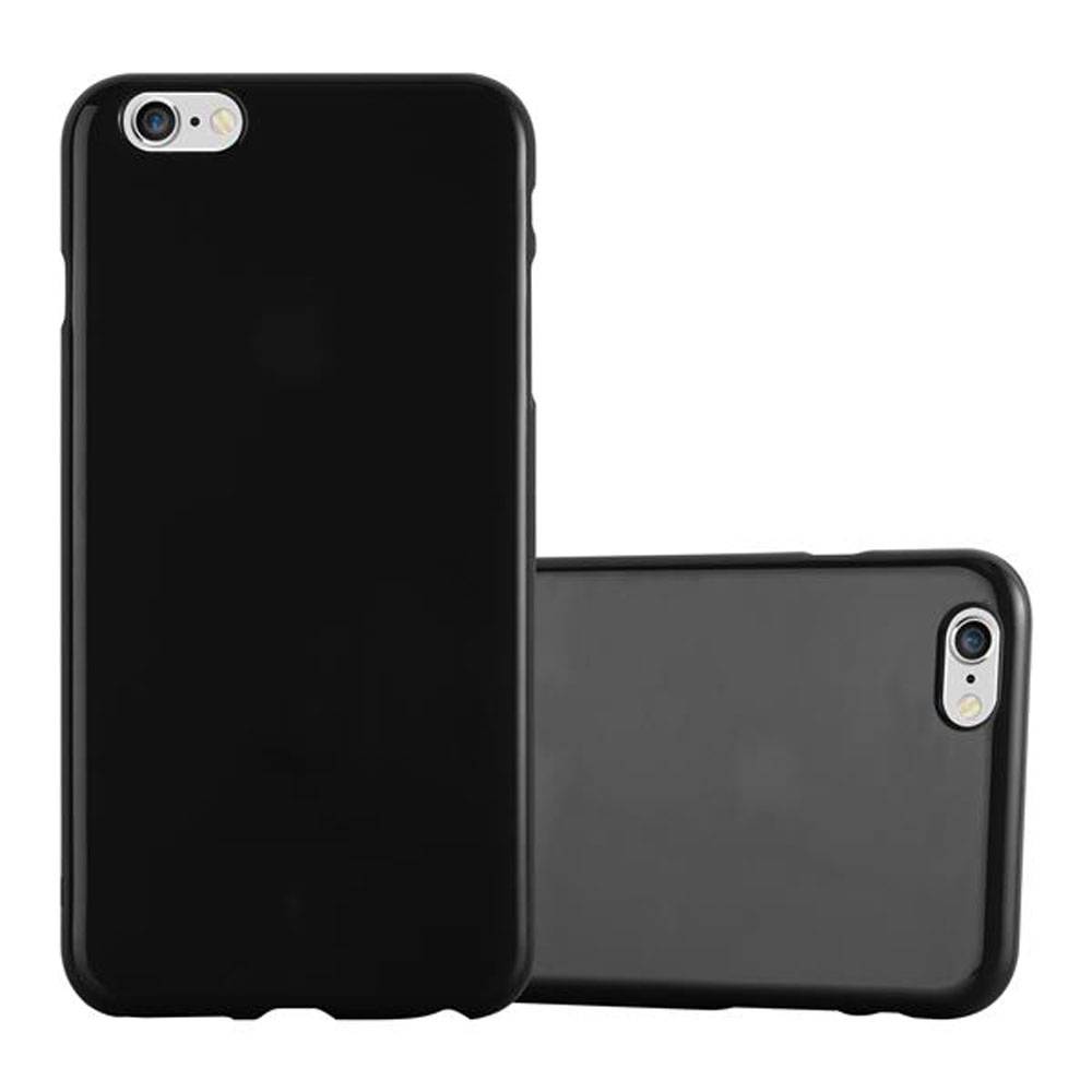 Cadorabo Schutzhülle für Apple iPhone 6 PLUS / 6S PLUS Hülle in Schwarz TPU Etui Hülle Case Cover