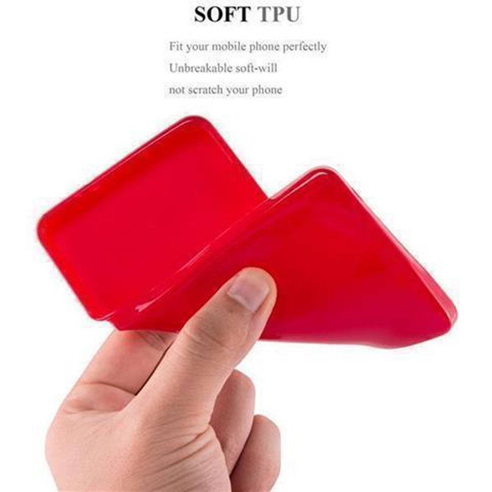 Cadorabo Schutzhülle für LG G3 Hülle in Rot TPU Etui Hülle Case Cover