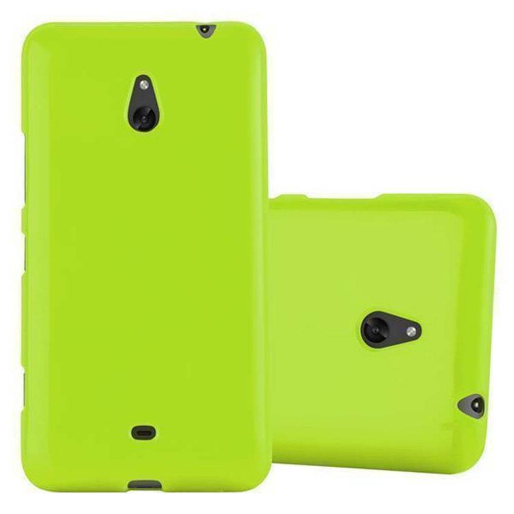 Cadorabo Schutzhülle für Nokia Lumia 1320 Hülle in Grün TPU Etui Hülle Case Cover