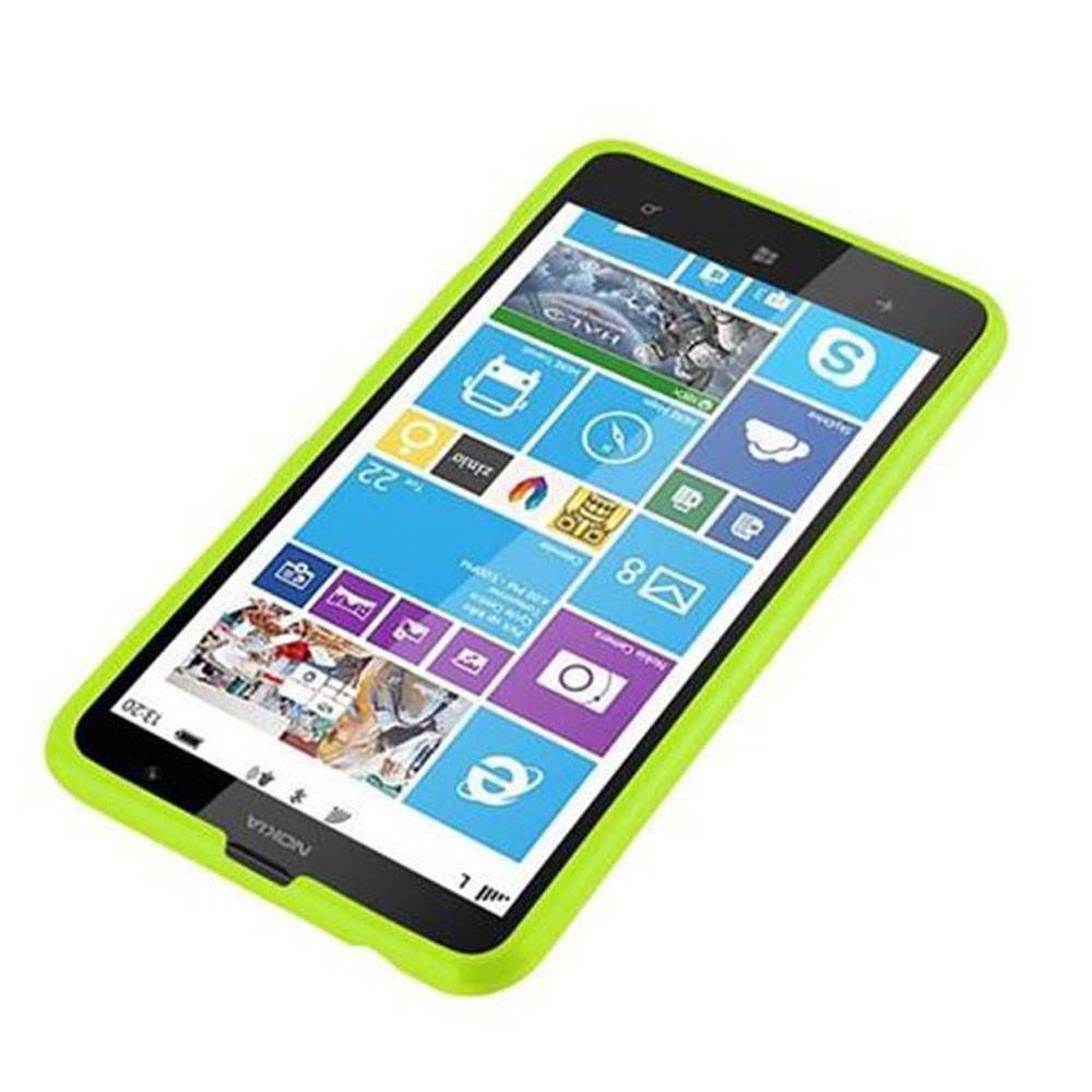Cadorabo Schutzhülle für Nokia Lumia 1320 Hülle in Grün TPU Etui Hülle Case Cover