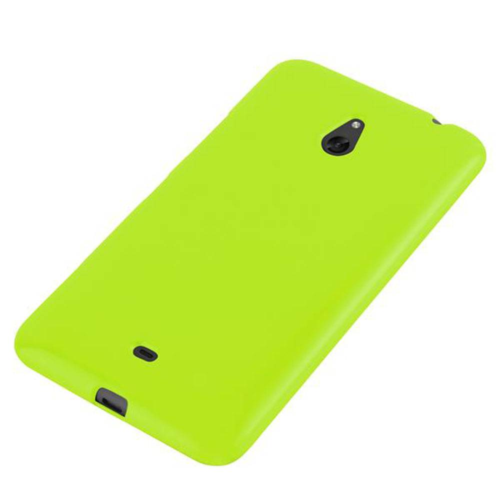 Cadorabo Schutzhülle für Nokia Lumia 1320 Hülle in Grün TPU Etui Hülle Case Cover
