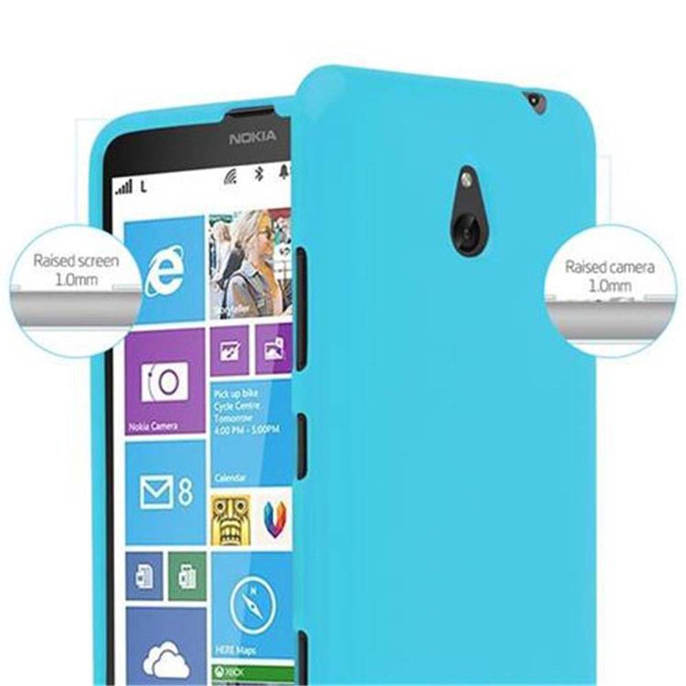 Cadorabo Schutzhülle für Nokia Lumia 1320 Hülle in Blau TPU Etui Hülle Case Cover