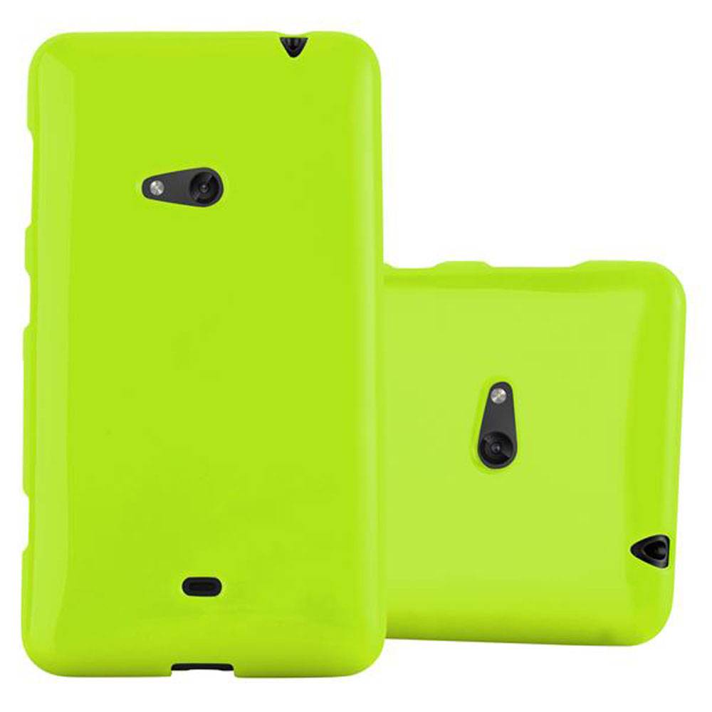 Cadorabo Schutzhülle für Nokia Lumia 625 Hülle in Grün TPU Etui Hülle Case Cover