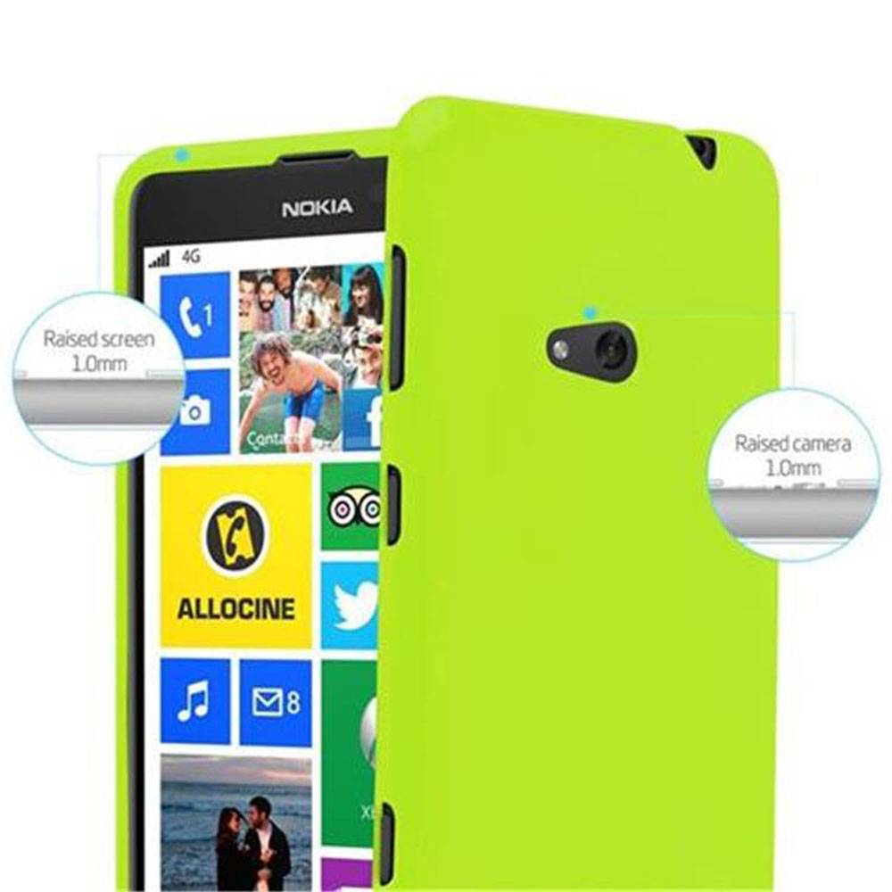 Cadorabo Schutzhülle für Nokia Lumia 625 Hülle in Grün TPU Etui Hülle Case Cover