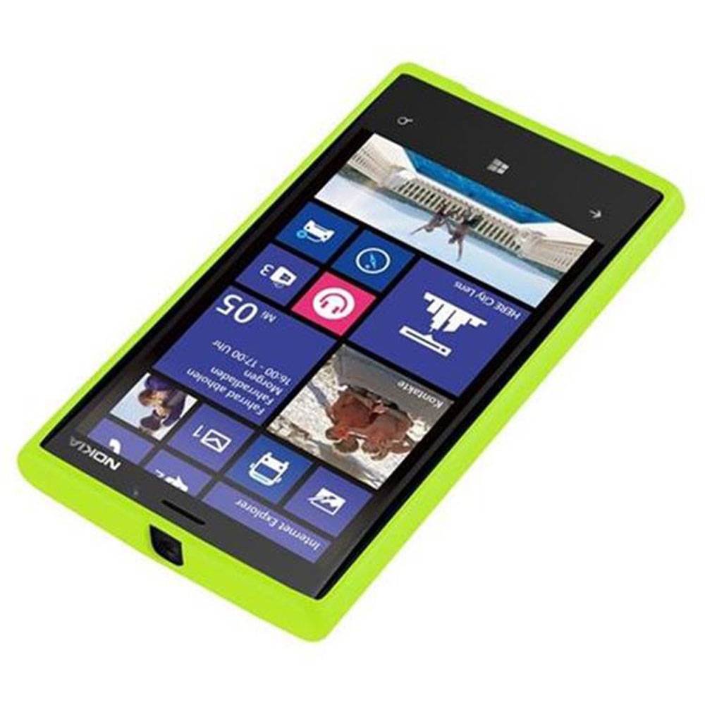 Cadorabo Schutzhülle für Nokia Lumia 920 Hülle in Grün TPU Etui Hülle Case Cover