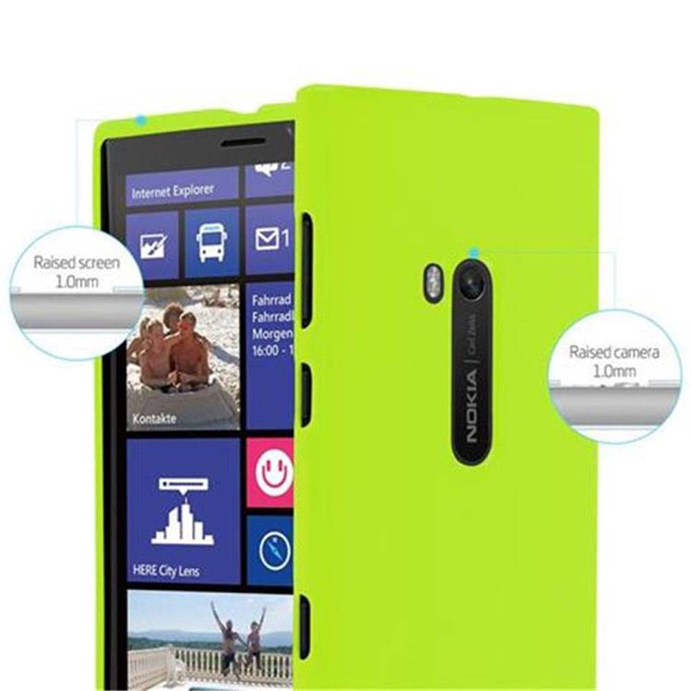 Cadorabo Schutzhülle für Nokia Lumia 920 Hülle in Grün TPU Etui Hülle Case Cover