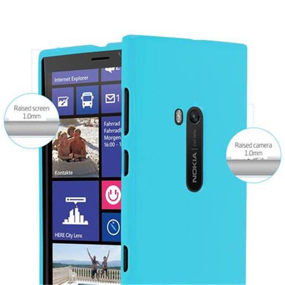 Cadorabo Schutzhülle für Nokia Lumia 920 Hülle in Blau TPU Etui Hülle Case Cover