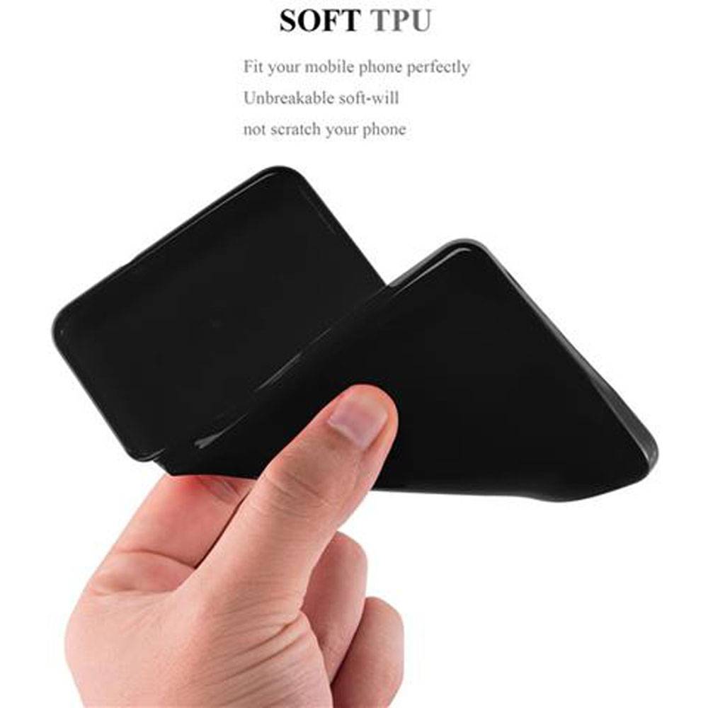 Cadorabo Schutzhülle für Samsung Galaxy J5 2015 Hülle in Schwarz TPU Etui Hülle Case Cover