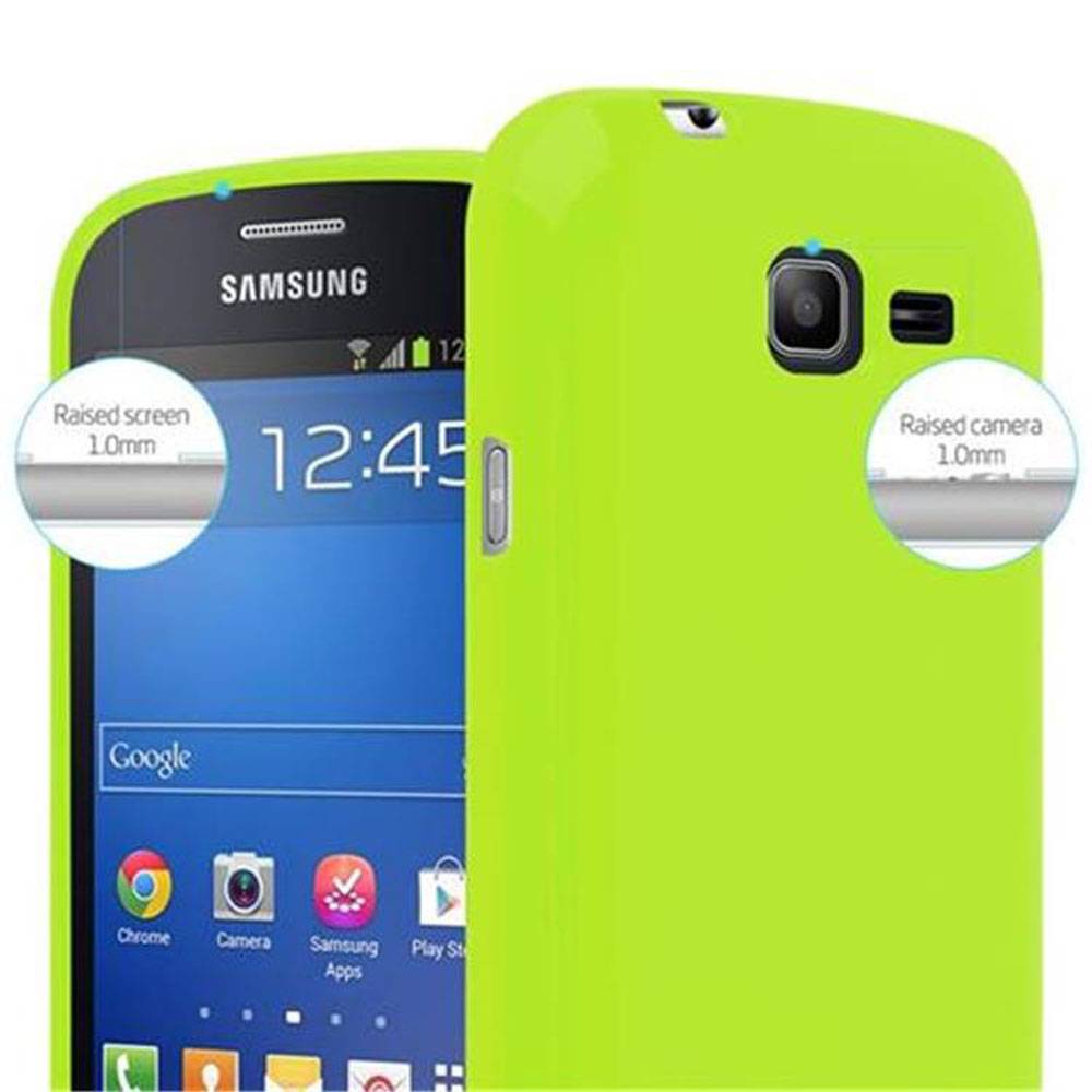 Cadorabo Schutzhülle für Samsung Galaxy TREND LITE Hülle in Grün TPU Etui Hülle Case Cover