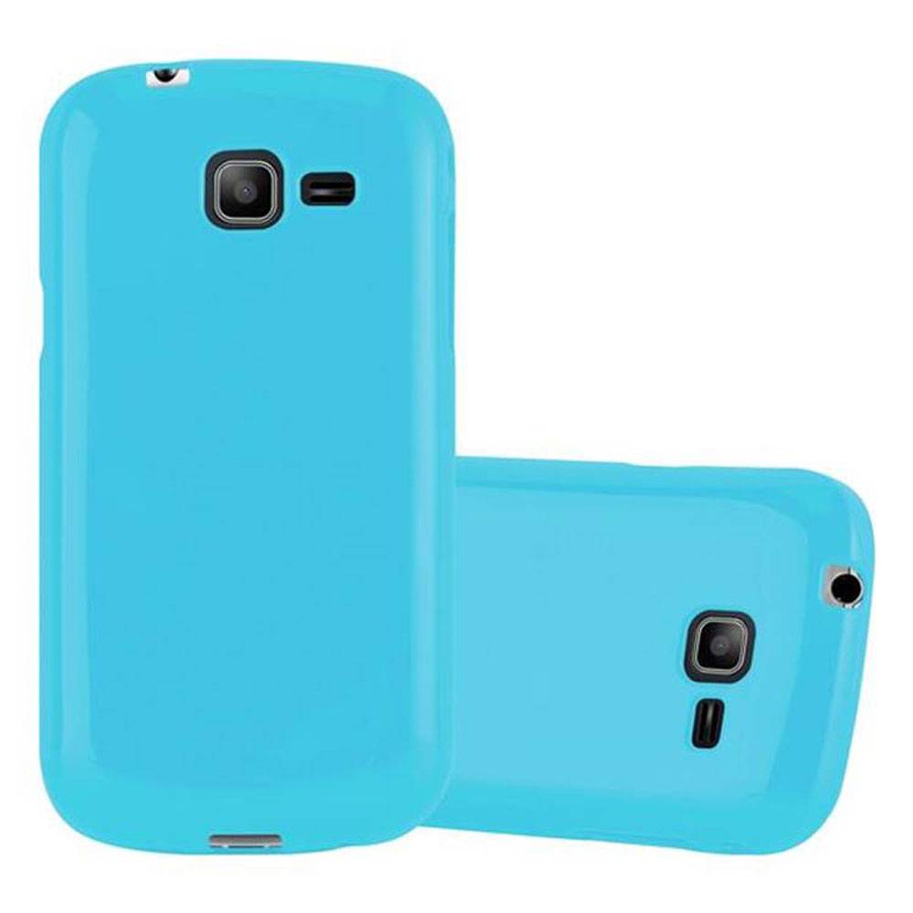 Cadorabo Schutzhülle für Samsung Galaxy TREND LITE Hülle in Blau TPU Etui Hülle Case Cover