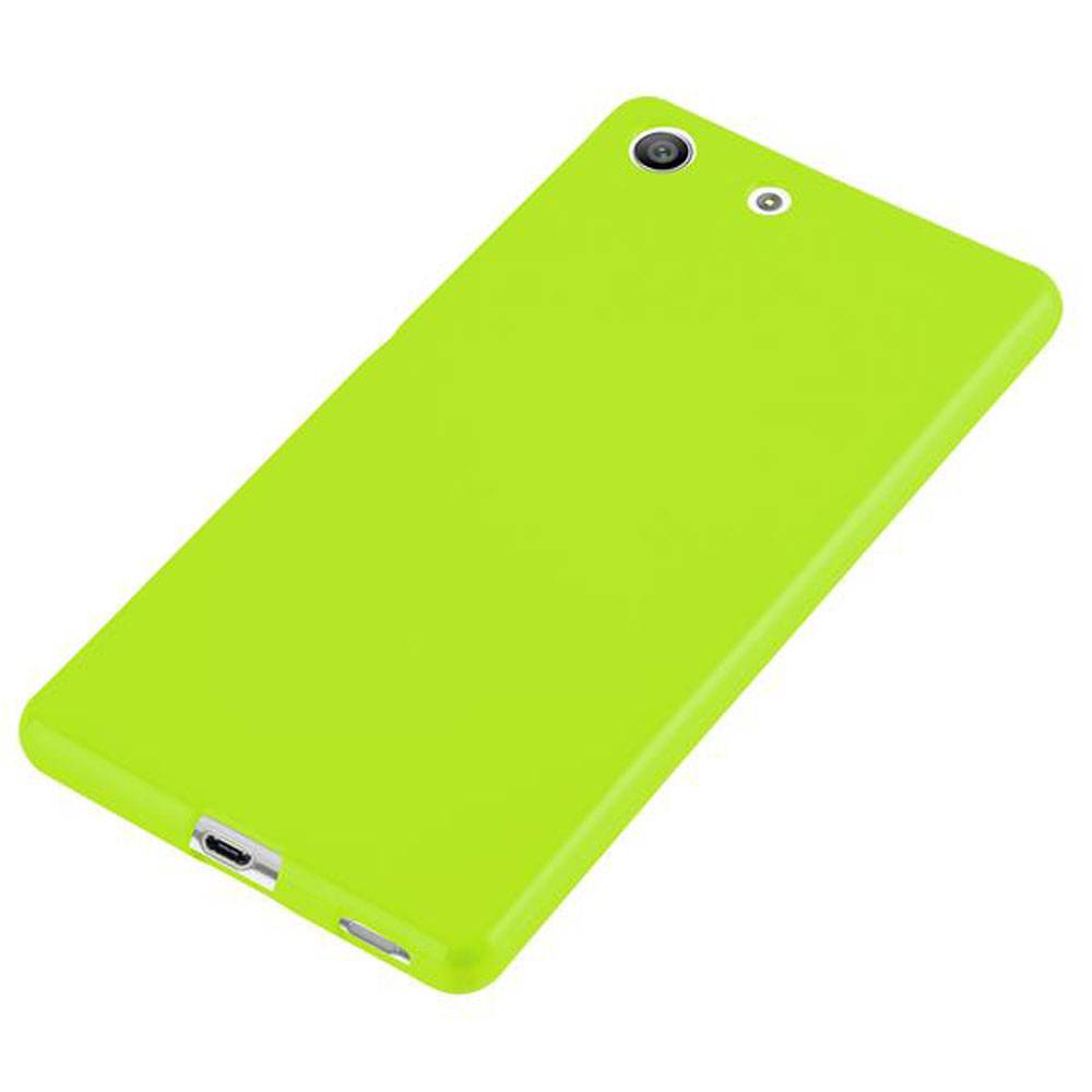 Cadorabo Schutzhülle für Sony Xperia M5 Hülle in Grün TPU Etui Hülle Case Cover