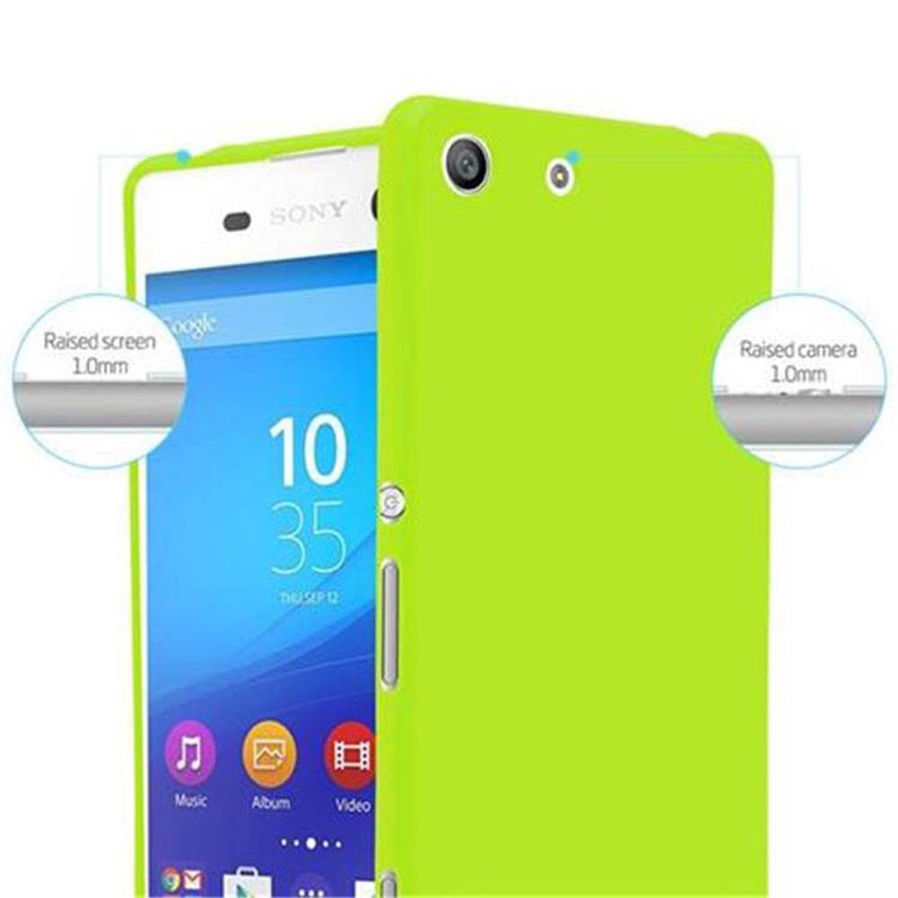 Cadorabo Schutzhülle für Sony Xperia M5 Hülle in Grün TPU Etui Hülle Case Cover