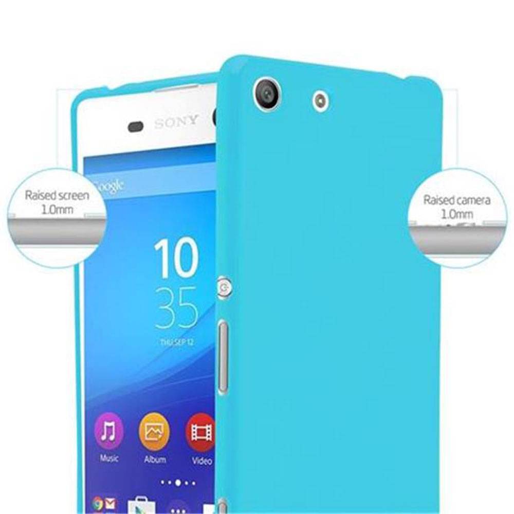 Cadorabo Schutzhülle für Sony Xperia M5 Hülle in Blau TPU Etui Hülle Case Cover
