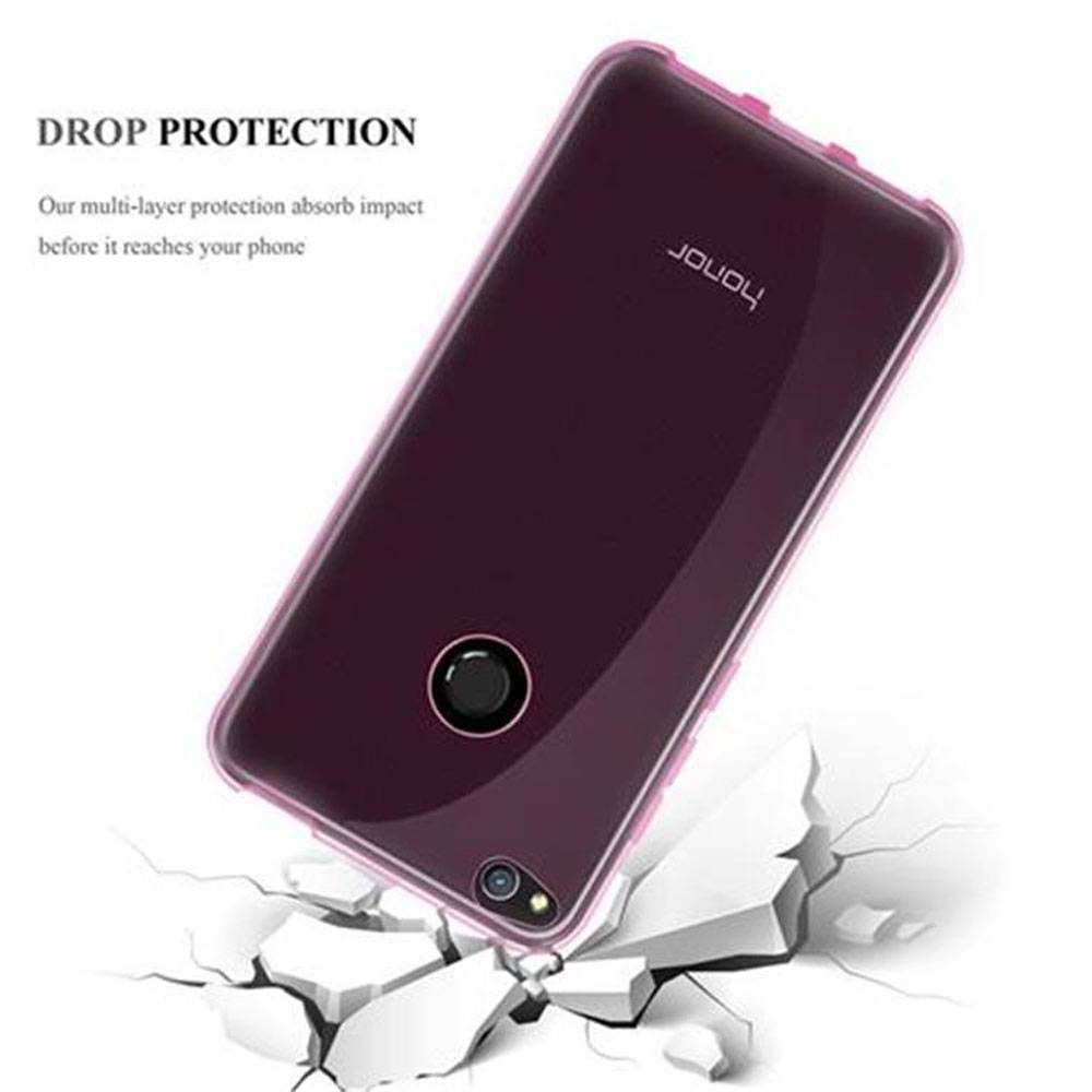 Cadorabo Hülle für Huawei P8 LITE 2017 / P9 LITE 2017 Schutz Hülle in Pink Schutzhülle TPU Silikon Cover Etui Case