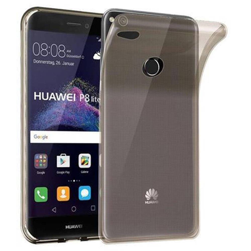 Cadorabo Hülle für Huawei P8 LITE 2017 / P9 LITE 2017 Schutz Hülle in Schwarz Schutzhülle TPU Silikon Cover Etui Case
